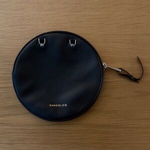 Bandolier Pebble Leather Zip Pouch